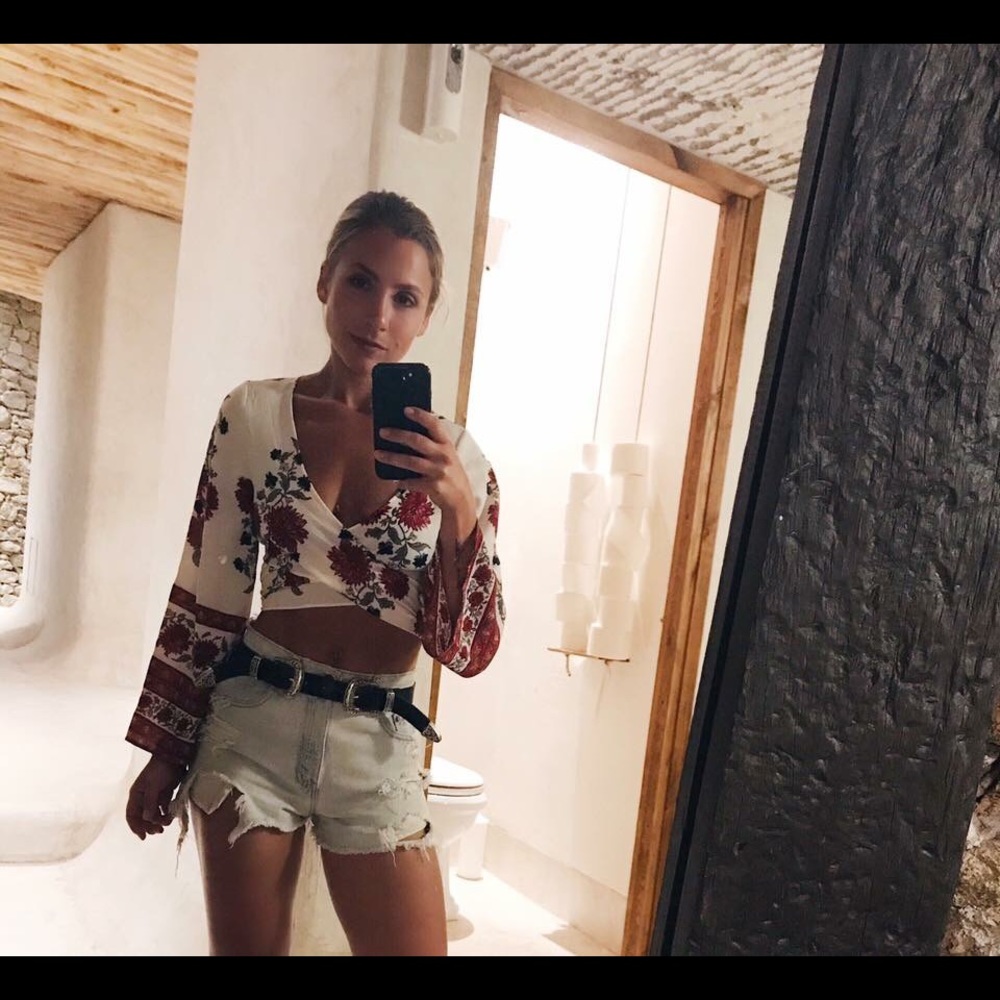 Cropped floral Into blouse from LF